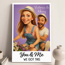 Custom Photo For Loved One Caricature Style - Turn Your Moment Into A Vintage Art Piece - Gift For Couple, Him, Her, Husband, Wife