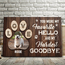 You Were My Favorite Pet - Custom Canvas, Gifts Personalized Custom Framed Canvas Wall Art