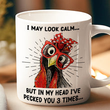 Funny Chicken Art I May Look Calm - Coffee Mug Gifts For Friend