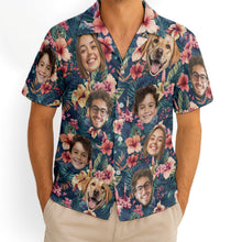 Custom Photo With Beloved Ones Tropical - Personalized Customized Hawaiian Shirt - Gift For Family Members, Best Friends
