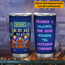 Here's To Another Year Of Bonding Over Alcohol Best Friends - Bestie BFF Gift - Personalized Custom Tumbler