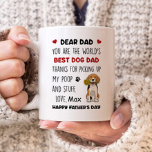 Dear Mom, You are the world’s best dog mom - Personalized Custom Ceramic Mug Gift For Dog Lovers