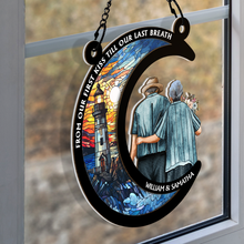 Time Will Pass, And We’ll Still Be The Sweet - Personalized Acrylic Window Suncatcher Ornament - Gift For Husband Wife, Anniversary