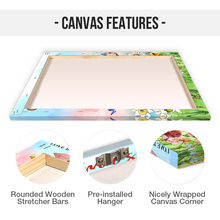 Grandma's Garden Birth Month Flowers Names - Personality Customized Canvas - Gift For Family