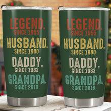 Custom Legend Husband Daddy Grandpa - Personalized Custom Tumbler - Gifts For Dad, Grandpa