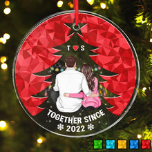 Together Since - Customized Personalized Acrylic Ornament - Couple Gift For Husband Wife