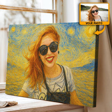 Starry Night Sky Photo Theme Horizontal - Turn Your Moments With Loved Ones Into An Art Piece - Unique Gift For Family Members, Siblings, Friends