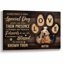 Sometimes A Very Special Dog Enters Your Life - Personalized Customized Canvas - Gift For Pet Lovers, Dog Lovers