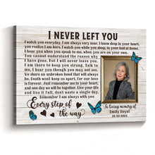 Every Step Of The Way - Personalized Customized Canvas - Memorial Gift For Family Members