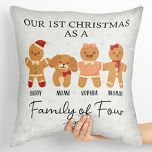 First Christmas As A Family - Personalized Custom Pillow - Christmas Gift For Family