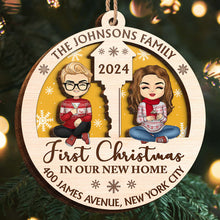 Christmas In Our Home - Personalized 2-Layered Wooden Ornament - Christmas Gifts For Husband, Wife