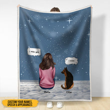 Memorial Pet Blanket - Personalized Customized Blanket - Gift For Pet Lover Dog Lover - Gift In Memory Of The Dog