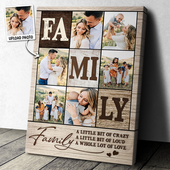 Custom Photo Our Family - Customized Personalized Canvas - Gift For Family Gift Ideas Warm Gift Ideas