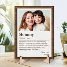 Custom Photo Personalized Customized 2-Layered Wooden Plaque - Gift For Family Husband Wife Couple Sister Bestie