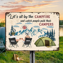 Home Is Where We Park It  - Customized Metal Signs - Gift For Camping Lover