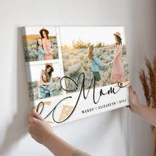 Custom Photo - Love You Mom - Personality Customized Canvas - Gift Mom Mother's Day Gift