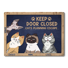 Cats Planning Escape - Personalized Customized Metal Sign - Unique Gift For Cat Lovers