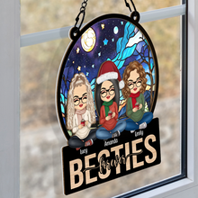 Besties Forever - Personalized Acrylic Window Suncatcher Ornament - Christmas Gift For Best Friends