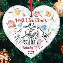 First Christmas As A Family - Personalized Custom Acrylic Ornament - Christmas Gift For Family