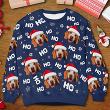 Custom Photo Funny Christmas Hat - Customized Personalized Ugly Sweater - Gift For Pet Dog Cat Lover Pet Mom Dad