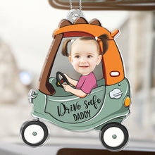 Custom Face Baby Car - Customized Personalized Acrylics Car Ornament - Gift For Family Members, For Kids