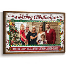 Custom Family Christmas Photo - Personalized Customized Canvas - Meaningful Gift For Family Members, Couples, Friends