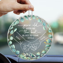 The Best Is Get To Come - Customized Personalized Car Ornament - Gift For Couple Husband Wife