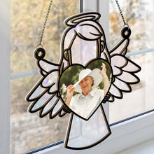 Angel Holds My Loved Ones - Personalized Acrylic Window Suncatcher Ornament - Gift For Angel