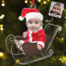 Custom Photo Family Ornament - Personalized Acrylic Ornament - Christmas Gift For Baby Kids, Newborn Baby