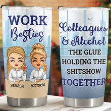 To My Work Besties - Customized Personalized 20oz Tumbler - Christmas Gift For Bestie Best Friends