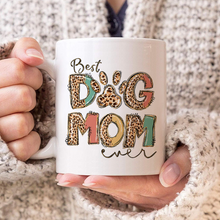 Custom Photo Best Dog Mom Ever  -  Personalized Custom Ceramic Mug Gift For Dog Lovers