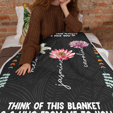 If Friends Were Flower - Customized Personalized Blanket - Christmas Gift For Best Friends Besties