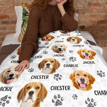 Custom Photo Fur Baby Face - Personalized Customized Blanket - Gift For Pet Lover, Dog Lover