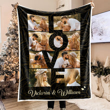 Custom Photo Family Love  - Personalized Photo Blanket - Gifts For Family, Couple