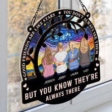 They're Always There - Personalized Acrylic Window Suncatcher Ornament - Sympathy Gift For Memorial