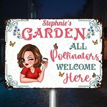 And Into The Garden I Go - Gift For Gardening Lovers - Personalized Custom Classic Metal Signs