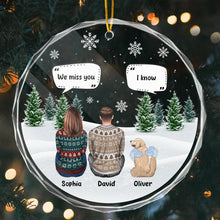 I Miss You More Each Day Personalized Custom Glass Ornament Christmas Memorial Gift For Dog Lovers