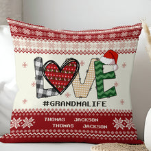 Retro Christmas Love - Personalized Custom Pillow - Christmas Gift For Family