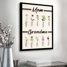 Mom & Grandma - Personality Customized Canvas - Gift For Mom Grandma Mother's Day Gift
