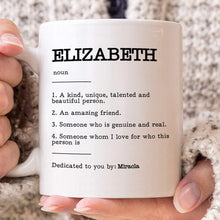 Best Friend Definition Custom Name Mug - Customized Personalized Mug - Gift For Friends, Best Friend