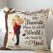 Next To You - Personalized Customized Pillow - Anniversary Gift For Lover, Couple