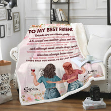 For My Friend - Warm Gift Customized Blanket - Gift For Best Friend Bestie