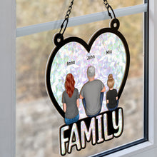 The Most Important Thing In The World Is Family And Love - Personalized Acrylic Window Suncatcher Ornament - Christmas Gift For Family Members