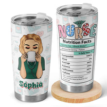 Nurse Nutrition Facts - Personalized Custom Tumbler - Gift For Nurse