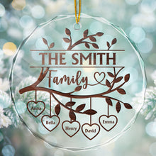 Our Root Runs Deep - Personalized Glass Ornament - Christmas Gift For Family Mom Dad