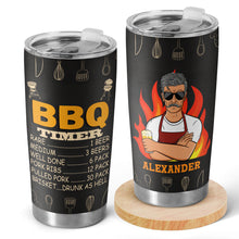 Dad's BBQ Timer - Personalized Tumbler Gifts For Father, Grandpa