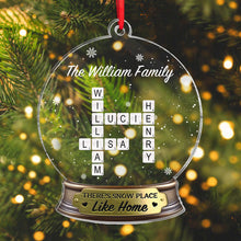 Christmas Custom Crossword - Customized Personalized Acrylic Ornament - Christmas Gift For Family