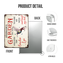 And Find My Soul Garden Floral Art - Personalized Metal Signs For Her, Him, Gardener