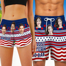 Custom Photo If Lost Return To Bae I Am Bae Gift For Couple Personalized Custom Beach Shorts