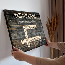Forever Linked Togerther - Personalized Customized Family Name Canvas - Gifts For Family Members